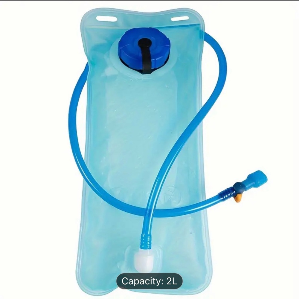 2 liter bladder water bag . Great for all outdoor sports to help stay hydrated